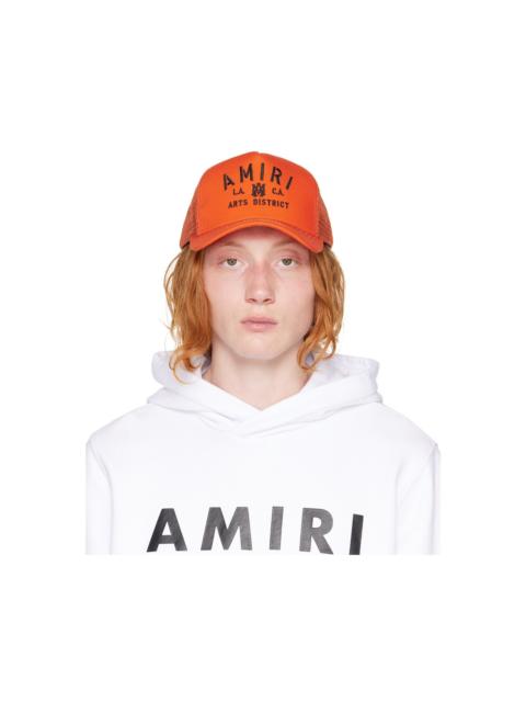 AMIRI Orange Stencil Trucker Cap