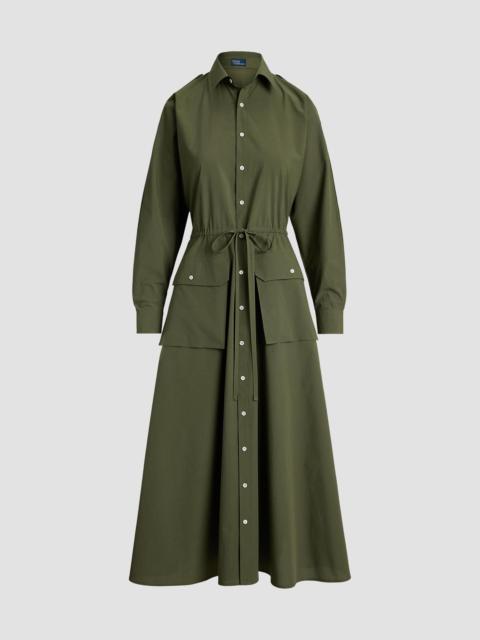 Polo Ralph Lauren Women's Cotton Canvas Utility Shirtdress - Dense Olive