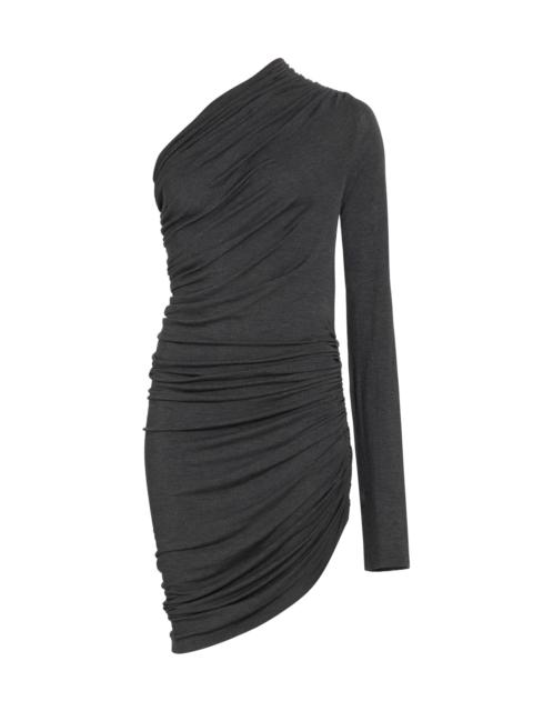 NORMA KAMALI Women's Lazy Diana One-Shoulder Minidress - Dark Grey