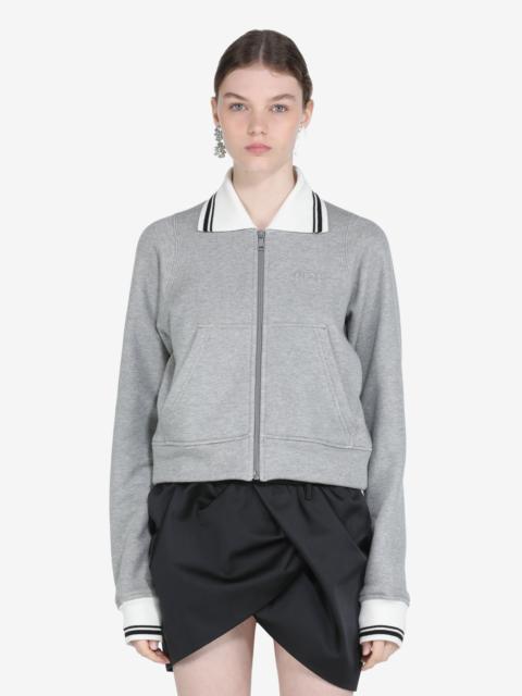 N°21 CONTRAST-COLLAR COTTON JACKET