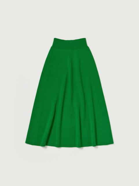 AURALEE SUPER FINE WOOL KNIT SKIRT