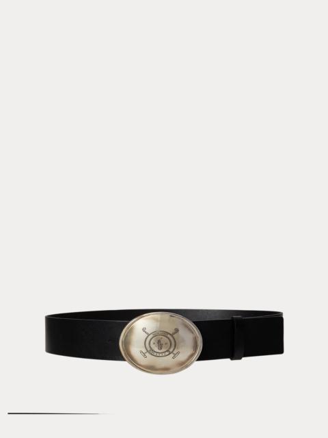 Polo Ralph Lauren Plaque-Buckle Leather Belt