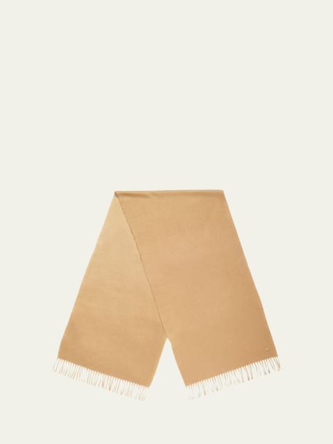 Loro Piana Cashmere Sciarpa Grande Fringe-Trim Scarf