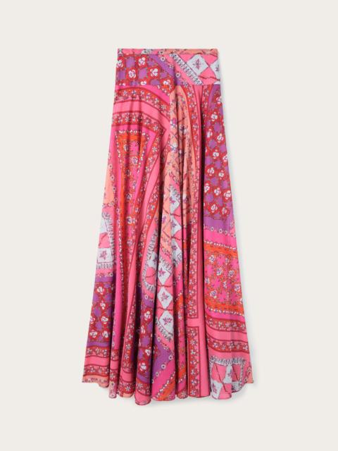 PUCCI FESTA PRINT LONG SKIRT