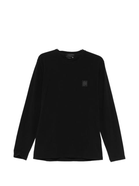 Stone Island logo-patch long-sleeve T-shirt