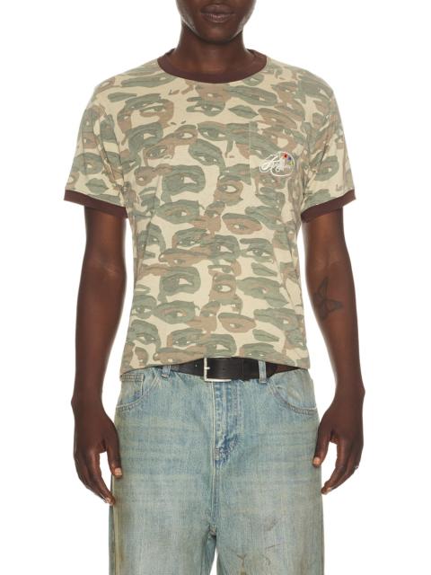 KidSuper Face Camo Short Sleeve Shirt