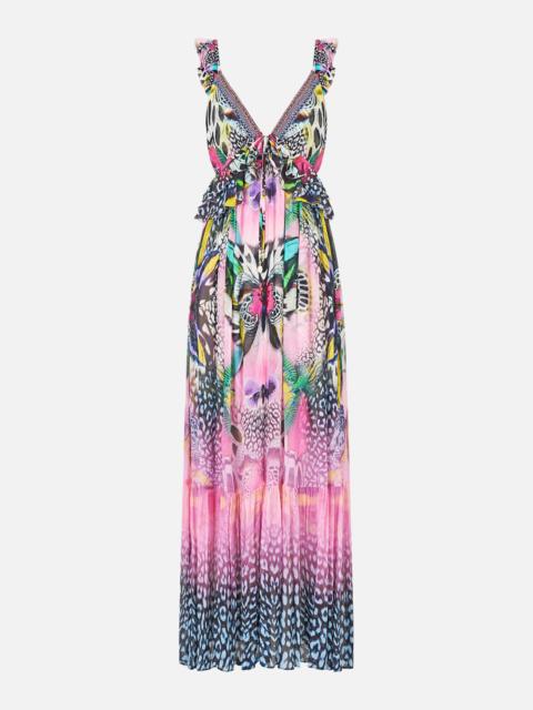 CAMILLA FRILL BRALETTE LONG DRESS MILLAMORPHOSIS