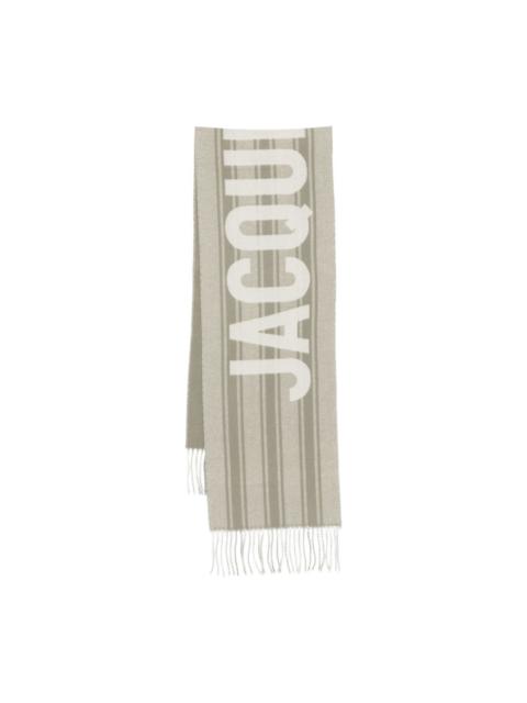 JACQUEMUS JACQUEMUS LECHARPE JACQUEMUS STRIPED WOOL SCARF