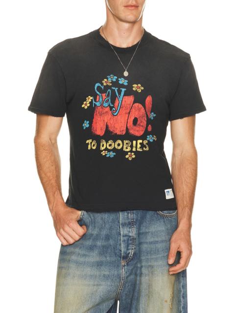 NAHMIAS Say No Open Hem Fitted Tee