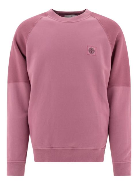 Stone Island logo-patch raglan-sleeve sweatshirt