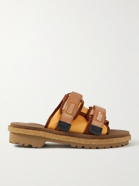 Moncler Suicoke 2 Moncler 1952 Moto Mountain Ripstop and Rubber Slides