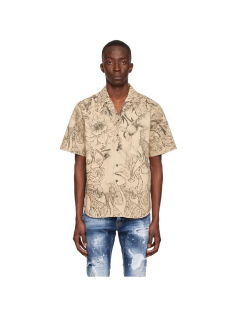DSQUARED2 Beige Cotton Shirt