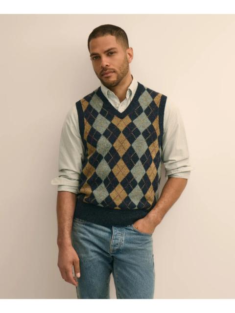 Brooks Brothers Archive Shetland Wool Argyle Sweater Vest