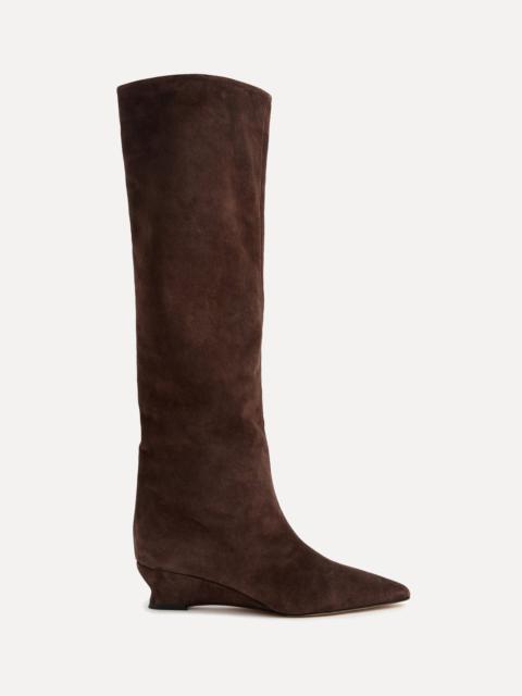 LE MONDE BÉRYL Camille Tall Boot in Chocolate Suede | Le Monde Béryl