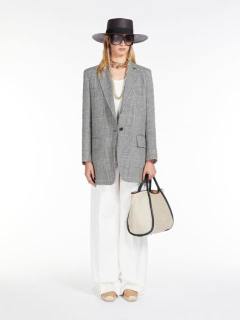 Max Mara MARINESSTRAW Woven straw tote bag