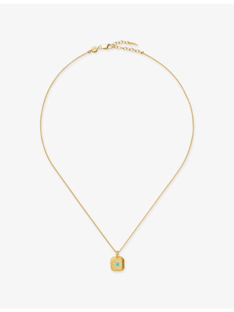 MISSOMA December Birthstone 18ct Gold Vermeil Plated Sterling Silver Pendant Necklace