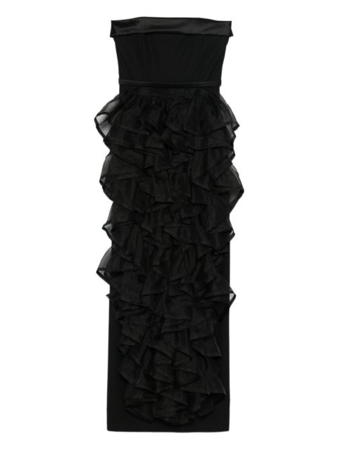 VIKTOR & ROLF ruffled strapless maxi dress