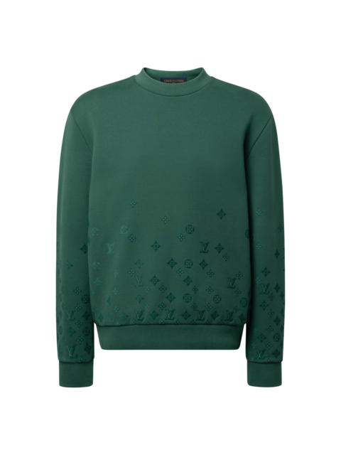 Louis Vuitton Gradient Signature Flock Print Crewneck