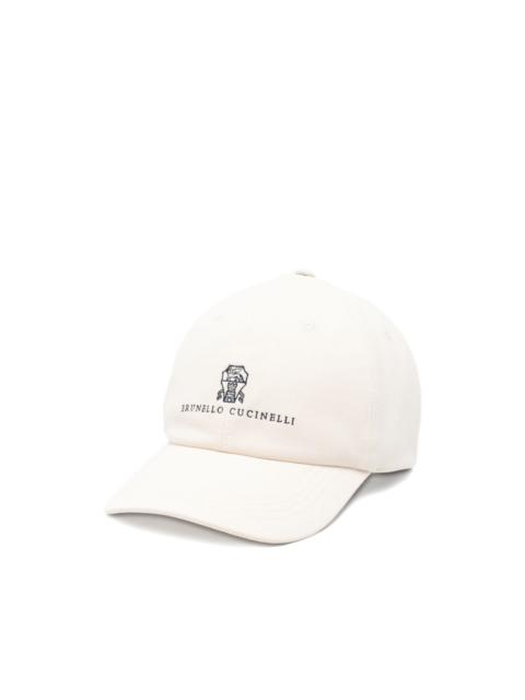 Brunello Cucinelli embroidered cap hat