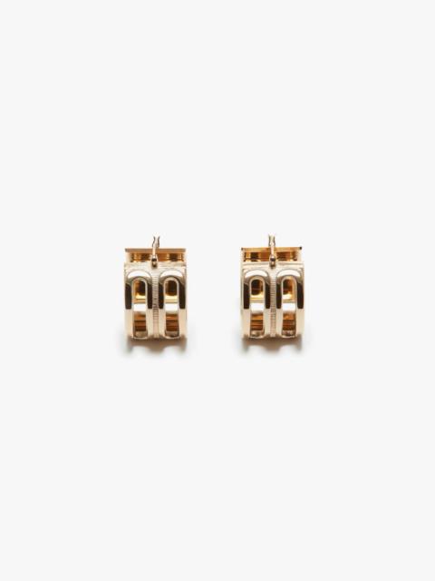 Victoria Beckham Dorian Hoop Earrings In Gold
