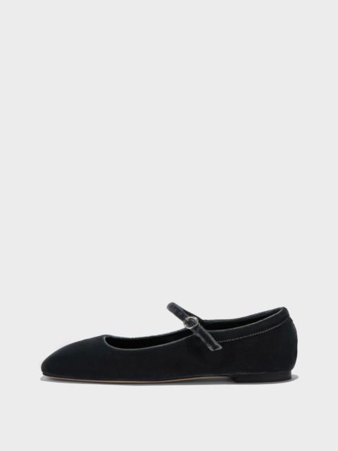 Aeyde Uma Velvet Mary-Jane Flats