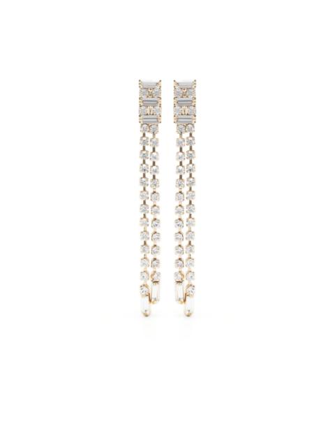 Rosantica crystal-embellished long drop earrings