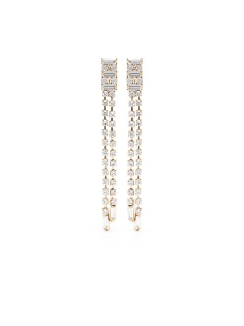 Rosantica crystal-embellished long drop earrings
