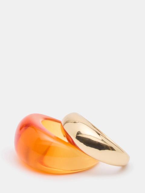 STEVE MADDEN RESIN RING SET BROWN