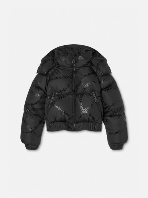 VERSACE JEANS COUTURE Necklace Puffer Jacket