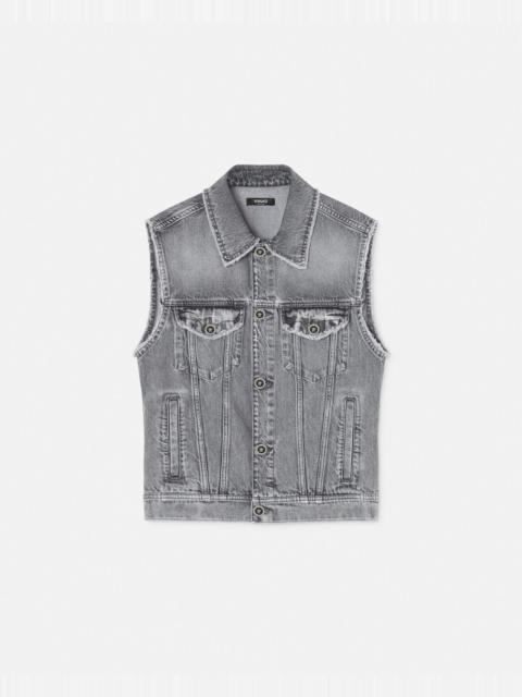 Frayed Denim Vest