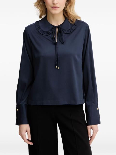 Barbour Evie ruffled tie blouse