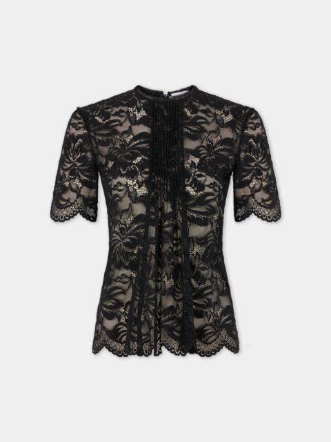 rabanne MINI LACE BLACK TOP