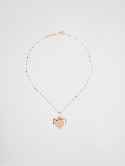 Prada Eternal Gold small pendant necklace in yellow gold