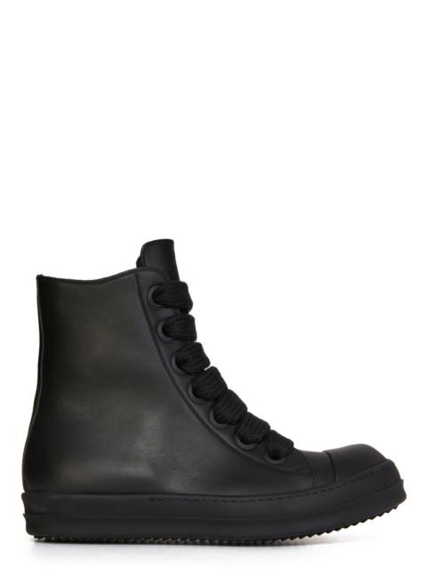 Rick Owens Leather High-Top Sneakers