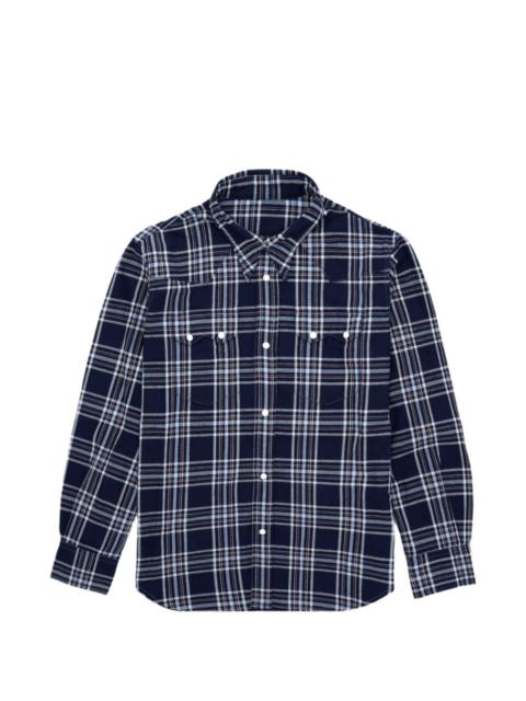 FORTELA check flap-pocket shirt
