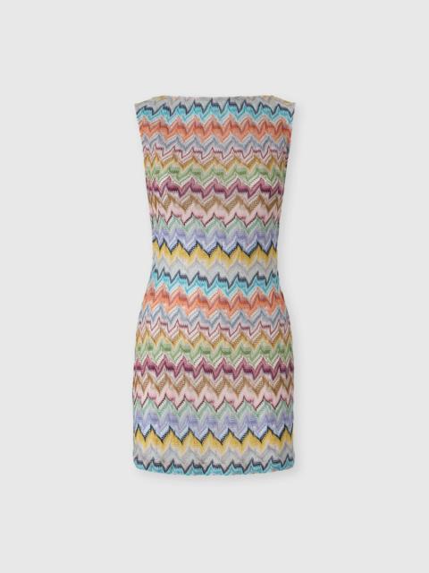 Missoni Viscose lamé mini dress with cut-out
