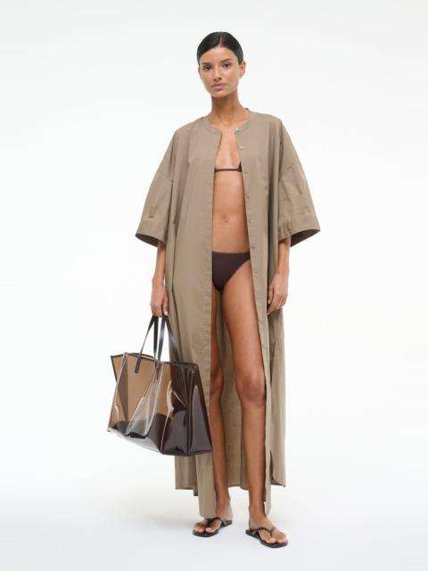 STAUD STAUD ENZO MAXI DRESS TAUPE