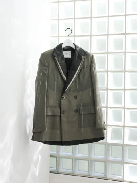 sacai Wool Organza Jacket