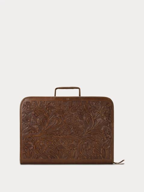 RRL by Ralph Lauren Hand-Tooled Leather Briefcase