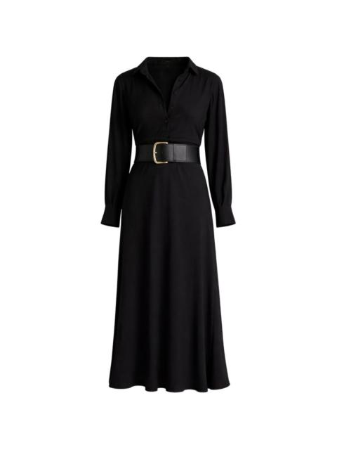 Vince button long-sleeve dress
