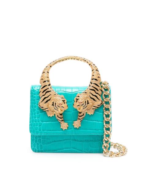 Roberto Cavalli medium Roar leather tote bag
