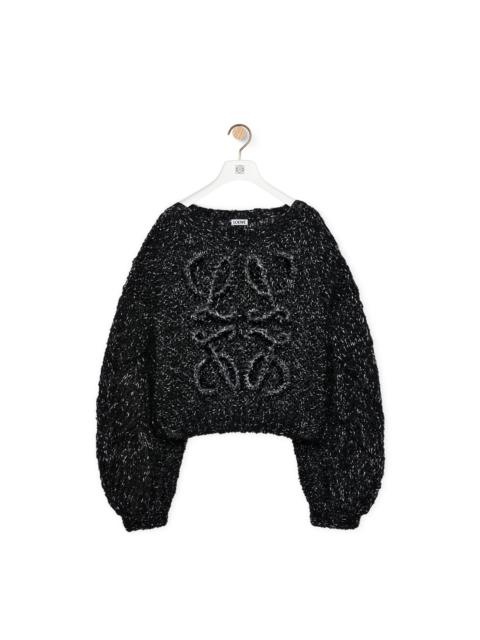 Anagram sweater in mohair blend