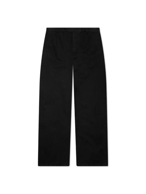 Jil Sander COTTON DRILL TROUSERS - BLACK