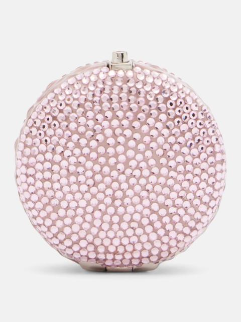 JUDITH LEIBER Macaron Mini crystal-embellished pillbox