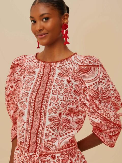 FARM RIO Red River Ride Blouse