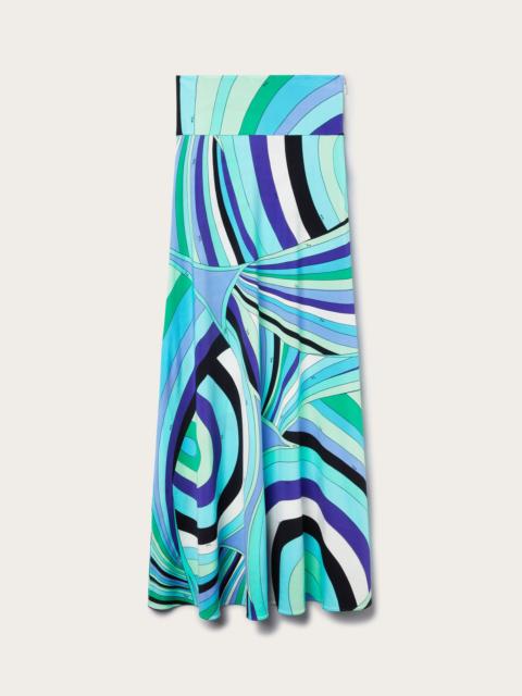 PUCCI IRIDE PRINT LONG SKIRT