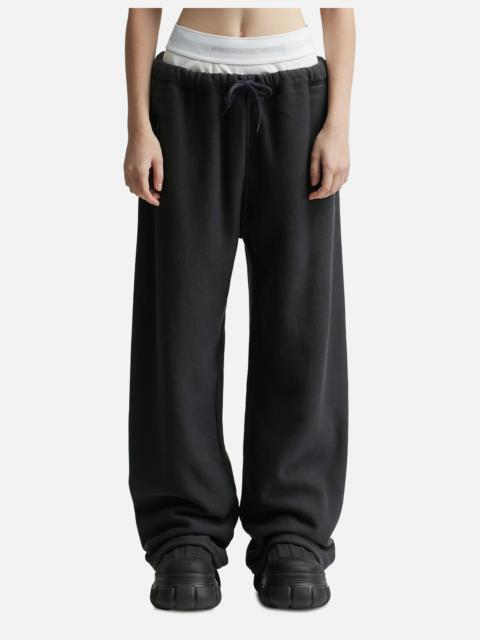 alexanderwang.t WIDE LEG SWEATPANTS