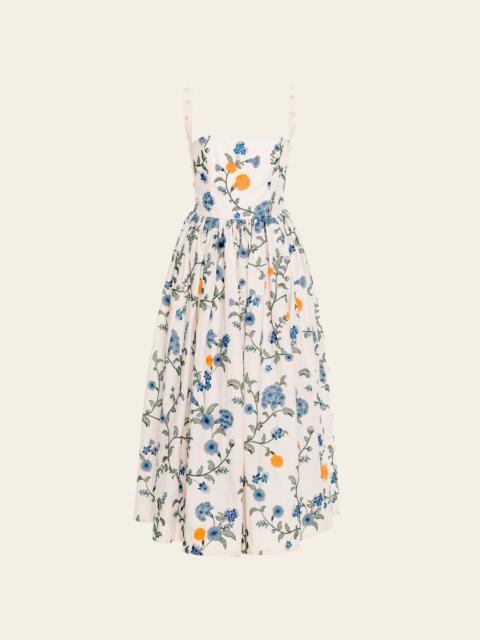 Agua by Agua Bendita Mielero Midi Brisa Midi Dress
