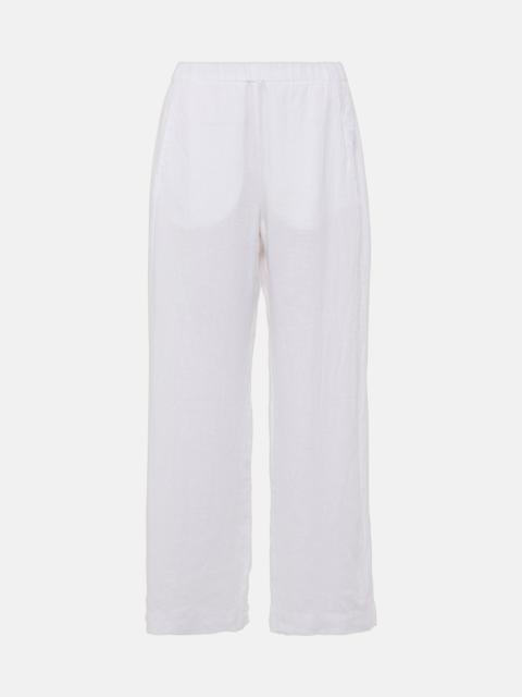 velvet Lola linen wide-leg pants