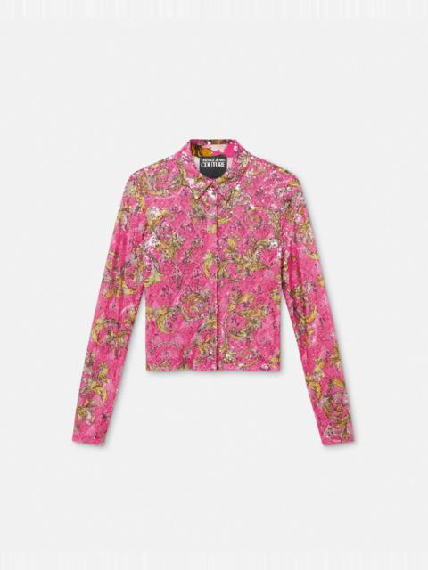VERSACE JEANS COUTURE Embellished Outline Barocco Shirt